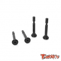 TO-198-MBX8 7075-T6 Hard Coated Lower Shock Mount Pins ( For Mugen MBX8 / MBX8 ECO) 4pcs.